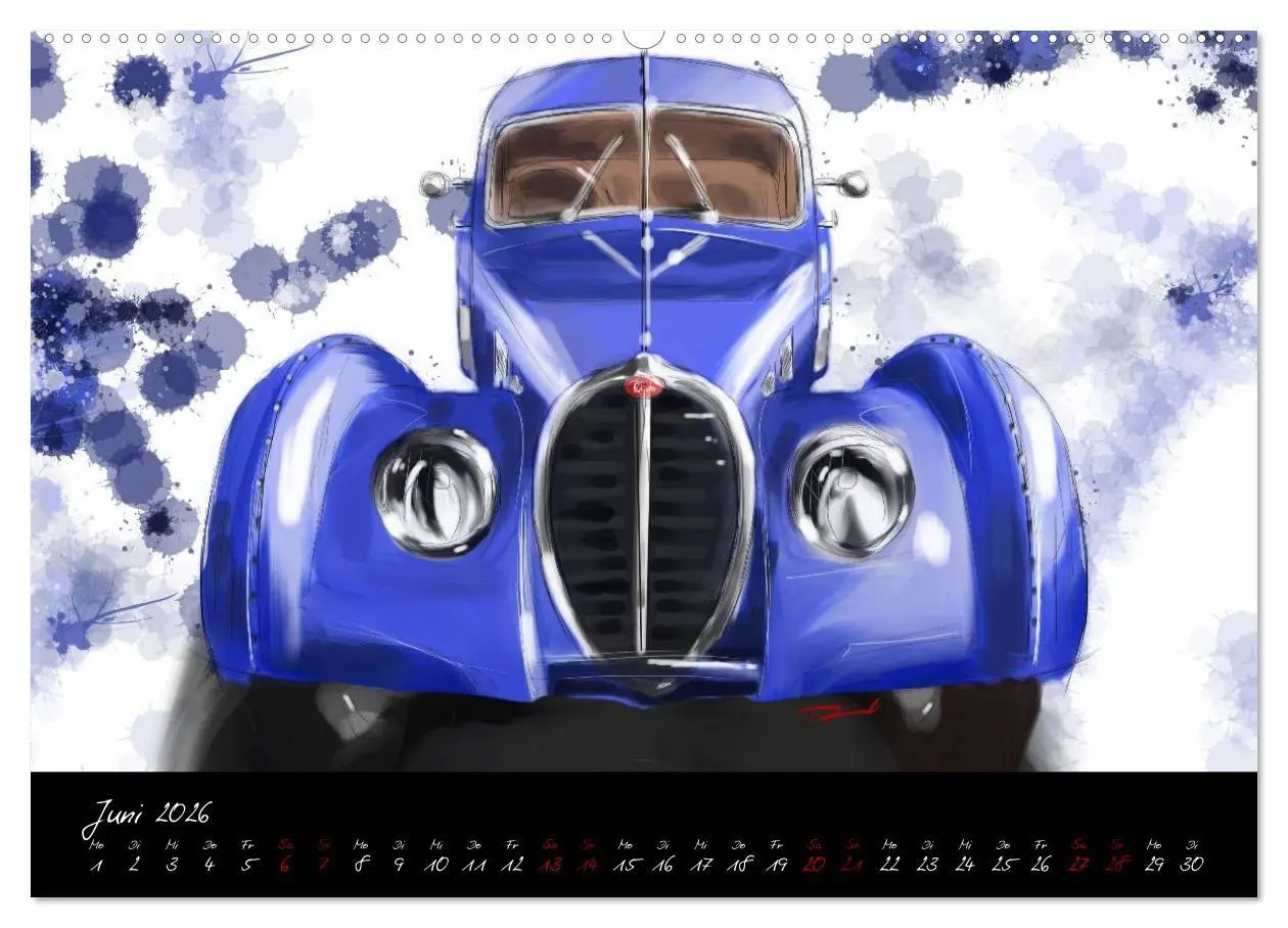 Bild: 9783457665626 | Sportwagen Klassiker Kunst (Wandkalender 2026 DIN A2 quer),...