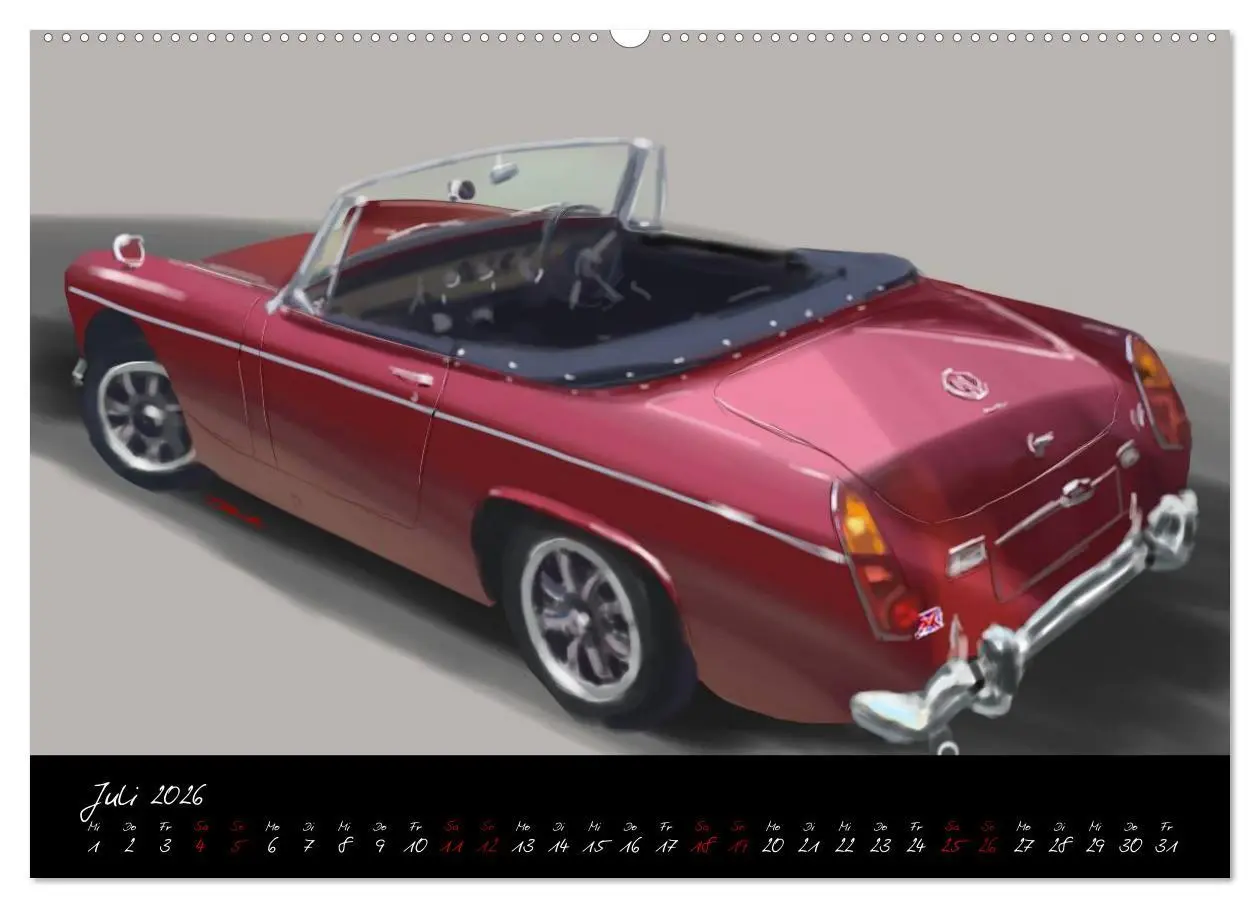 Bild: 9783457665626 | Sportwagen Klassiker Kunst (Wandkalender 2026 DIN A2 quer),...