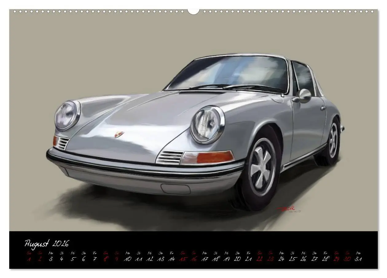 Bild: 9783457665626 | Sportwagen Klassiker Kunst (Wandkalender 2026 DIN A2 quer),...