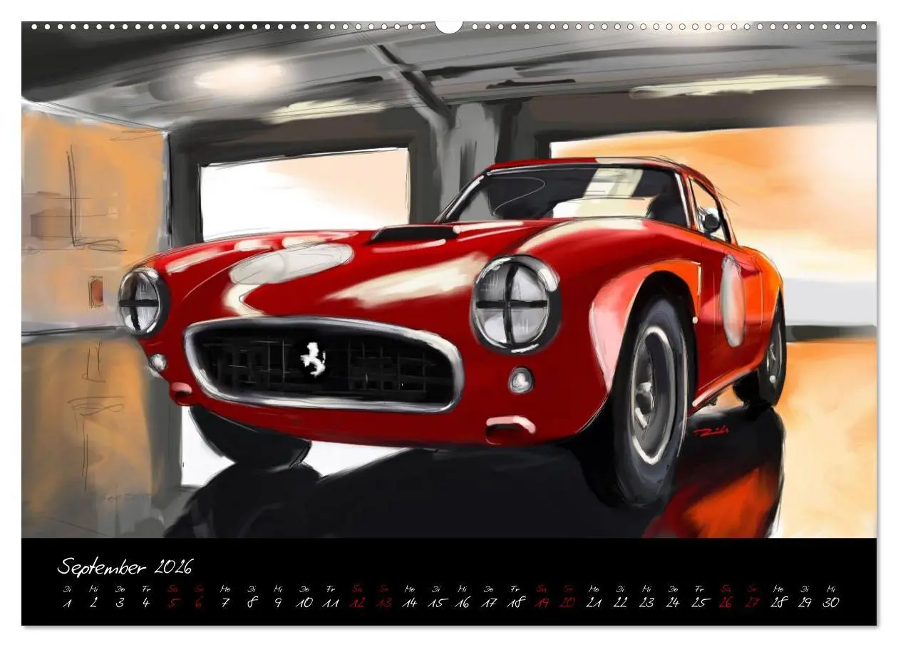 Bild: 9783457665626 | Sportwagen Klassiker Kunst (Wandkalender 2026 DIN A2 quer),...