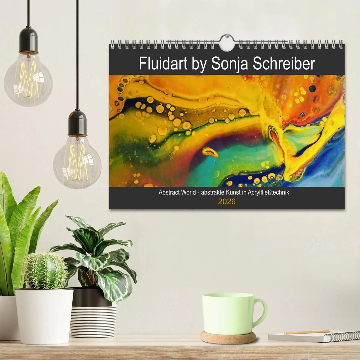 Bild: 9783457805626 | Abstract World - abstrakte Kunst in Acrylfließtechnik (Wandkalender...