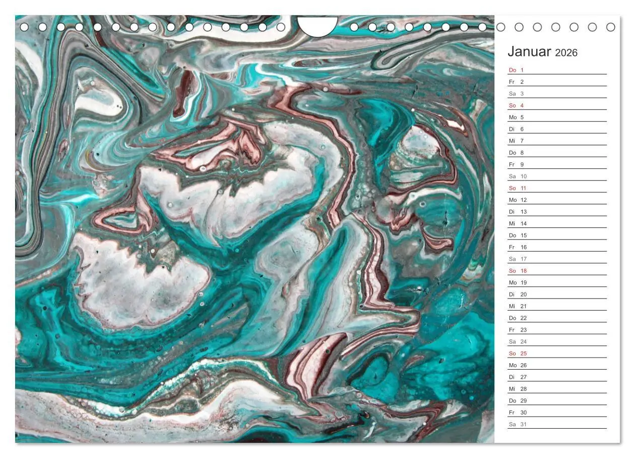 Bild: 9783457805626 | Abstract World - abstrakte Kunst in Acrylfließtechnik (Wandkalender...