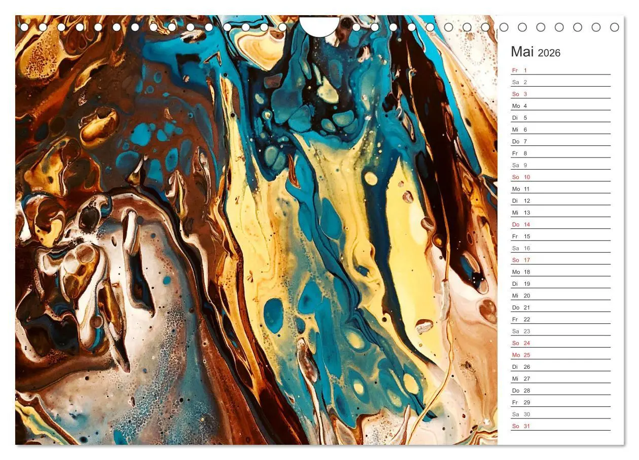 Bild: 9783457805626 | Abstract World - abstrakte Kunst in Acrylfließtechnik (Wandkalender...