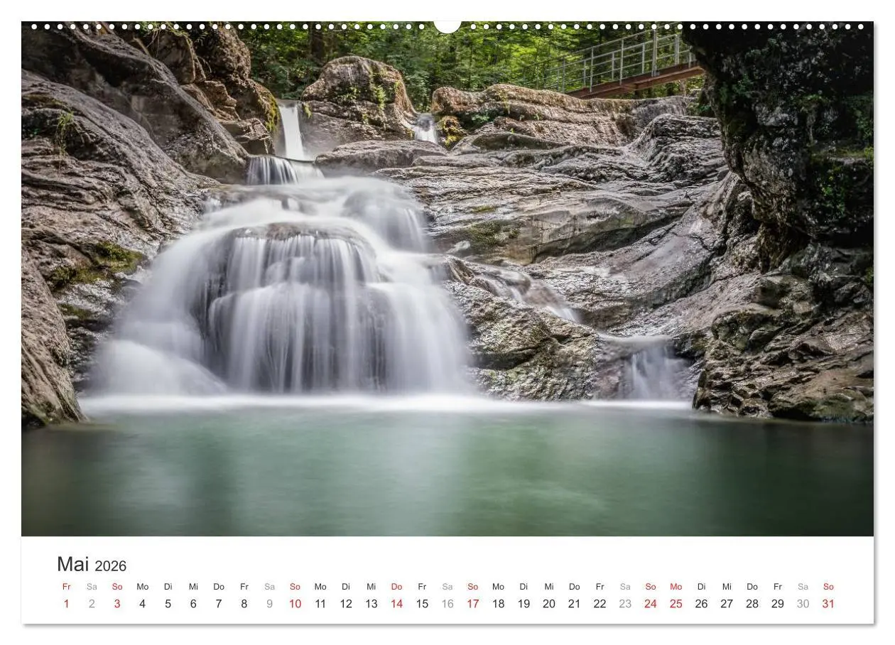 Bild: 9783457975626 | Wasserfälle Europas (Wandkalender 2026 DIN A2 quer), CALVENDO...