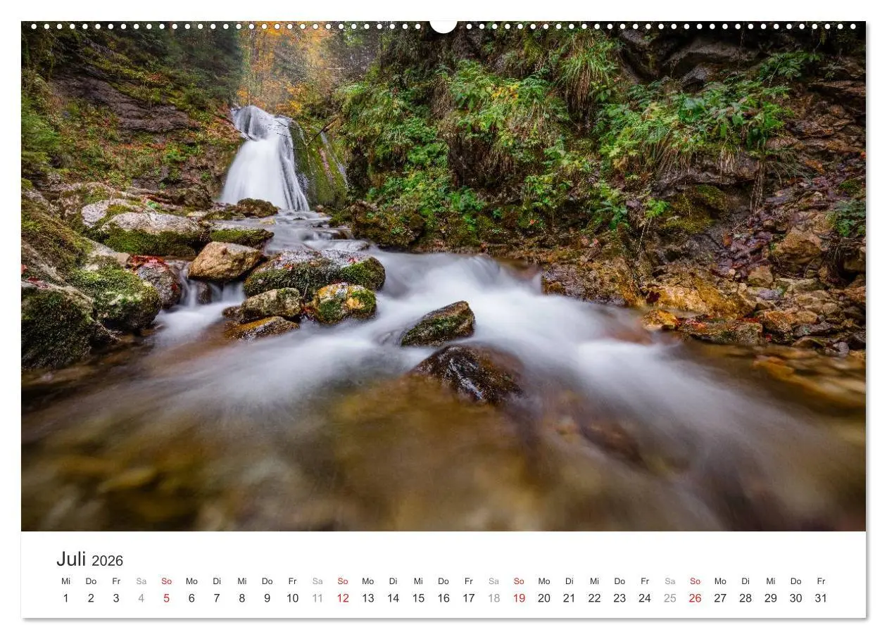Bild: 9783457975626 | Wasserfälle Europas (Wandkalender 2026 DIN A2 quer), CALVENDO...