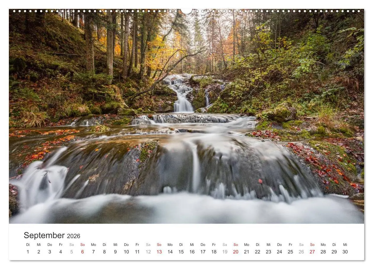 Bild: 9783457975626 | Wasserfälle Europas (Wandkalender 2026 DIN A2 quer), CALVENDO...