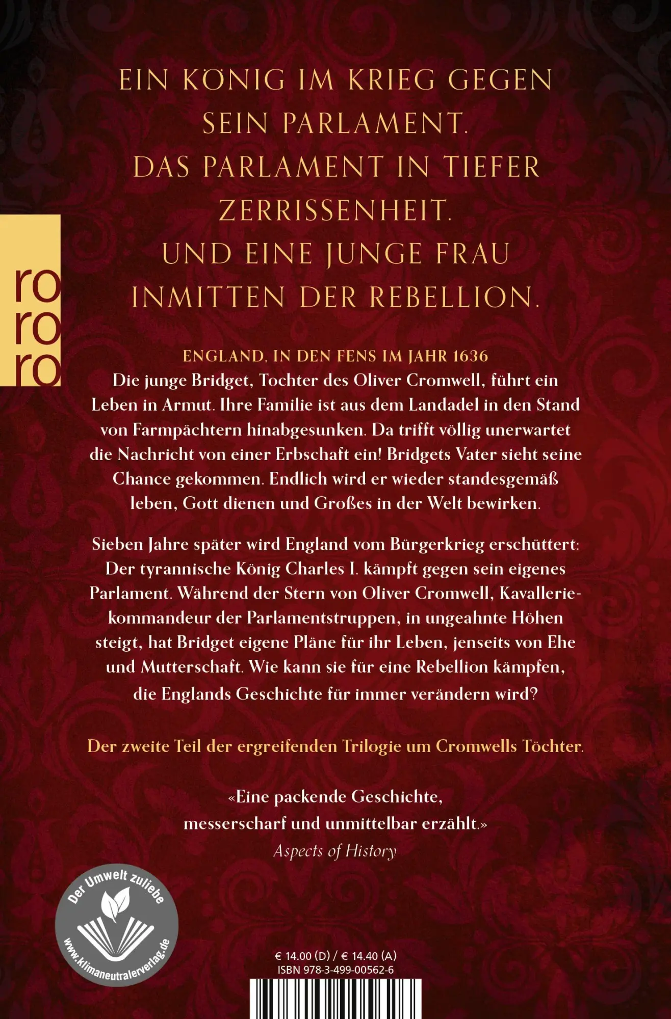 Rückseite: 9783499005626 | Die Tochter der Rebellion | Miranda Malins | Taschenbuch | 464 S.
