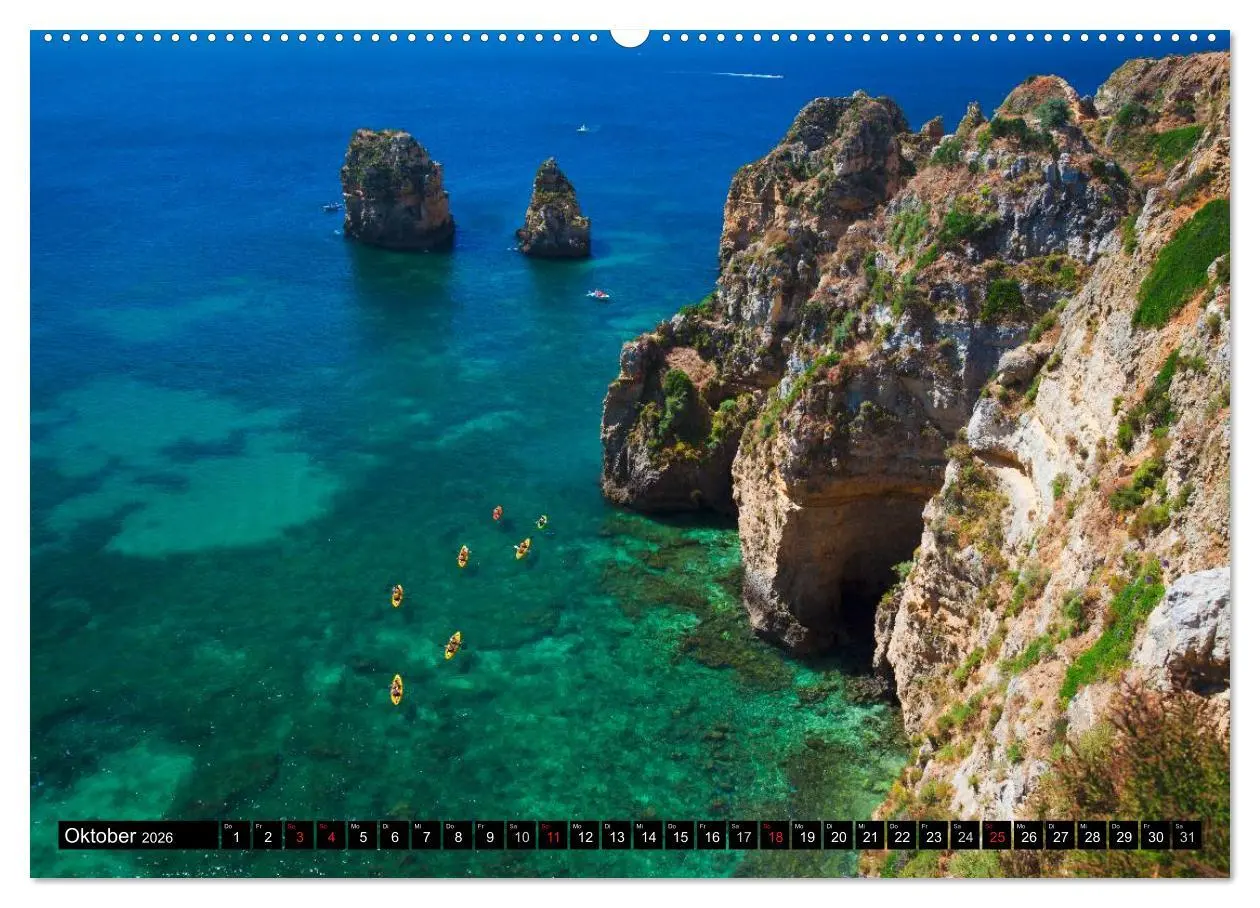 Bild: 9783516065626 | Strände, Felsen und Meer - ALGARVE 2026 (Wandkalender 2026 DIN A2...