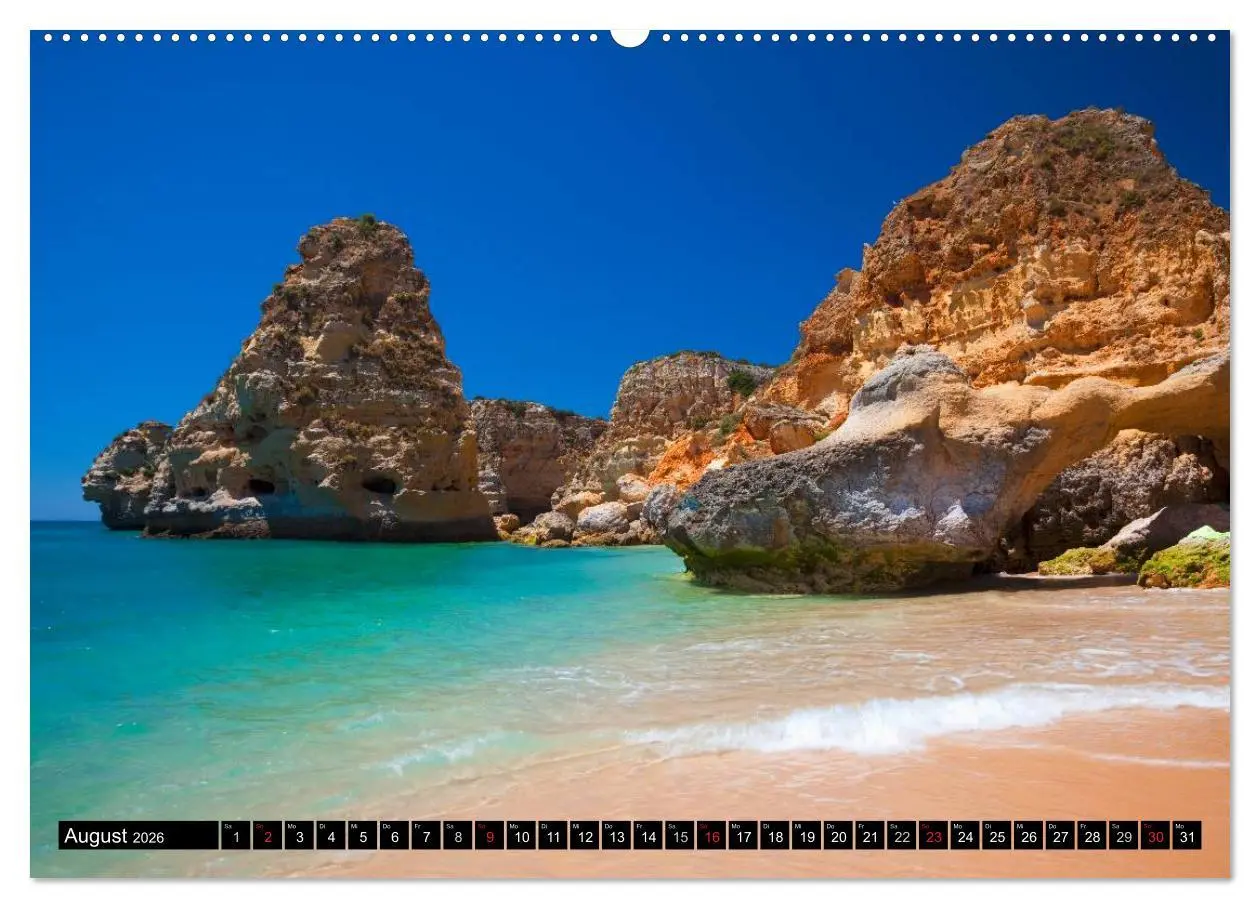 Bild: 9783516065626 | Strände, Felsen und Meer - ALGARVE 2026 (Wandkalender 2026 DIN A2...
