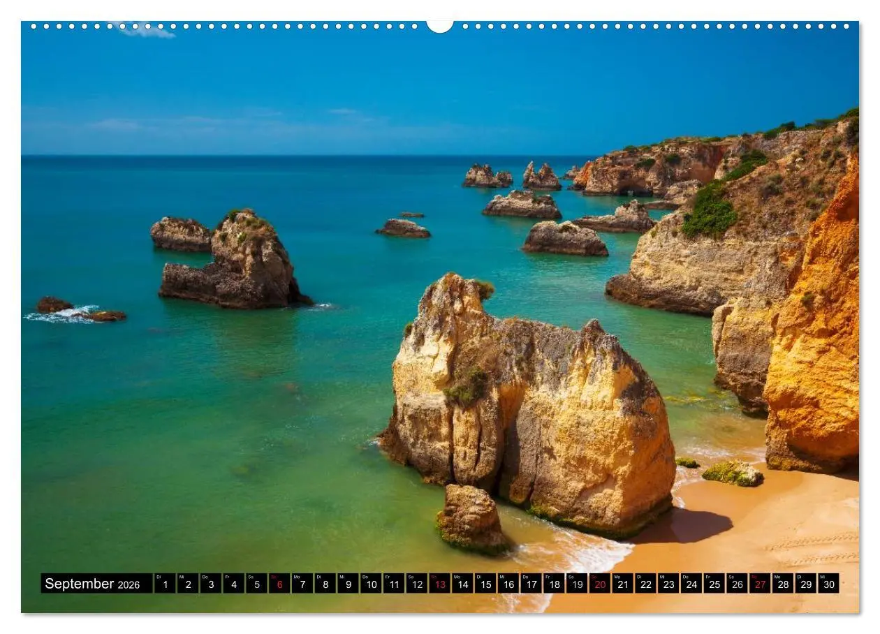Bild: 9783516065626 | Strände, Felsen und Meer - ALGARVE 2026 (Wandkalender 2026 DIN A2...