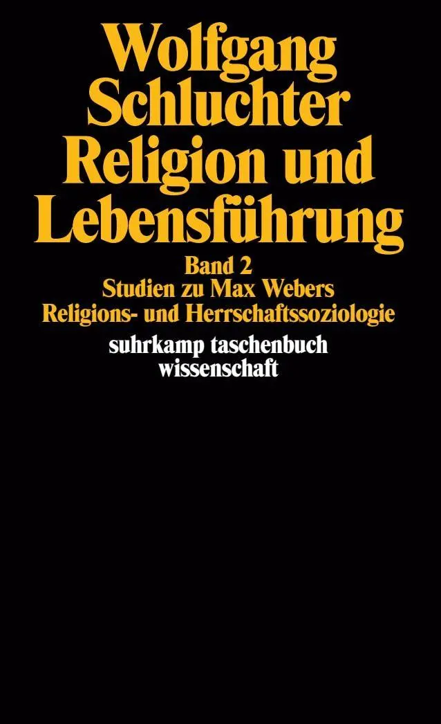 Cover: 9783518285626 | Religion und Lebensführung | Wolfgang Schluchter | Taschenbuch | 1991