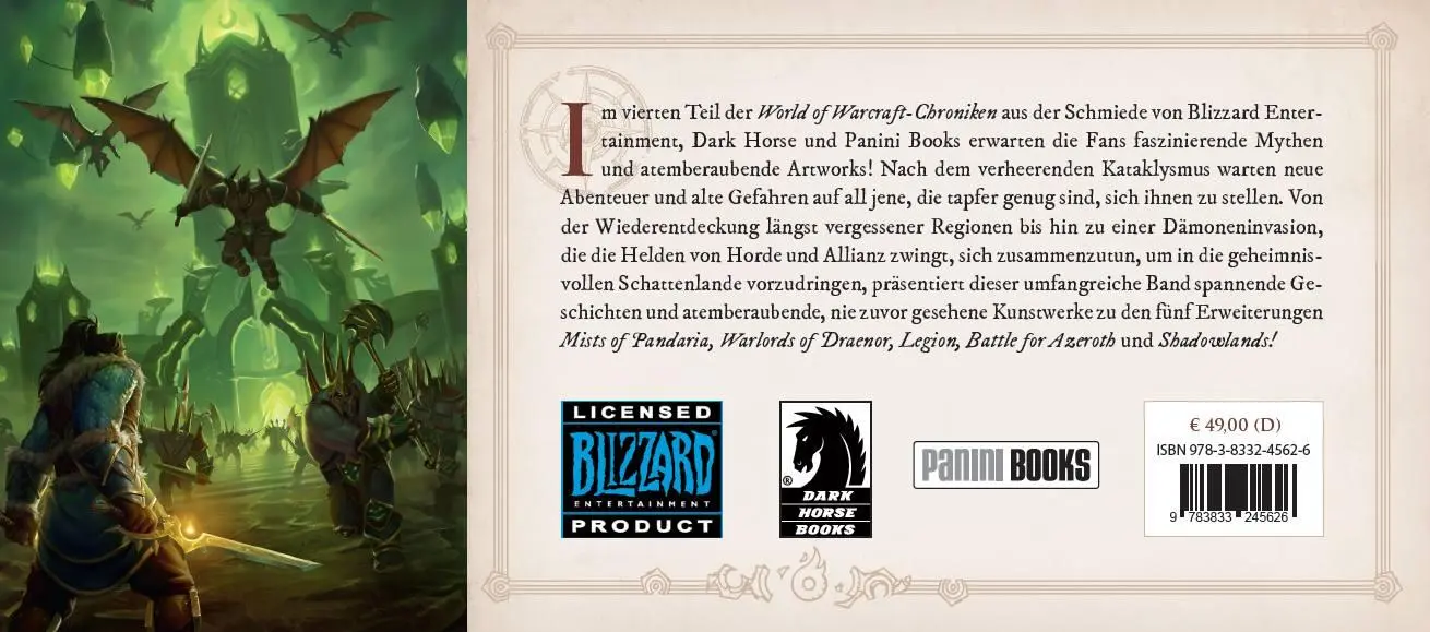 Rückseite: 9783833245626 | World of Warcraft: Chroniken Bd. 4 | Matt Forbeck (u. a.) | Buch