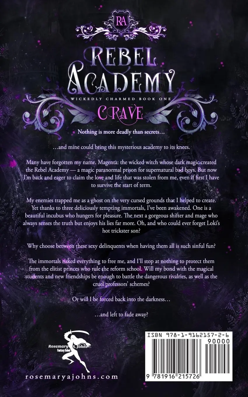 Rückseite: 9781916215726 | Rebel Academy | Crave | Rosemary A Johns | Taschenbuch | Englisch