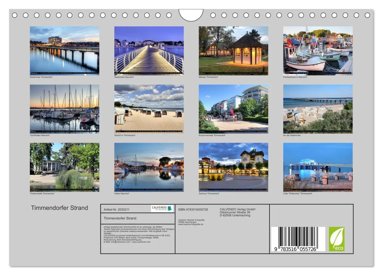 Bild: 9783516055726 | Timmendorfer Strand (Wandkalender 2026 DIN A4 quer), CALVENDO...