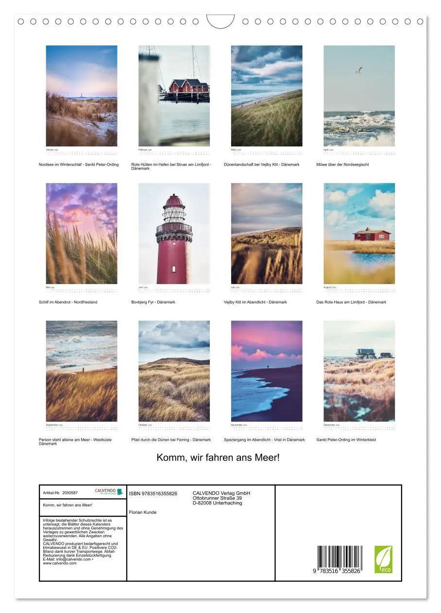 Bild: 9783516355826 | Komm, wir fahren ans Meer! (Wandkalender 2026 DIN A3 hoch),...