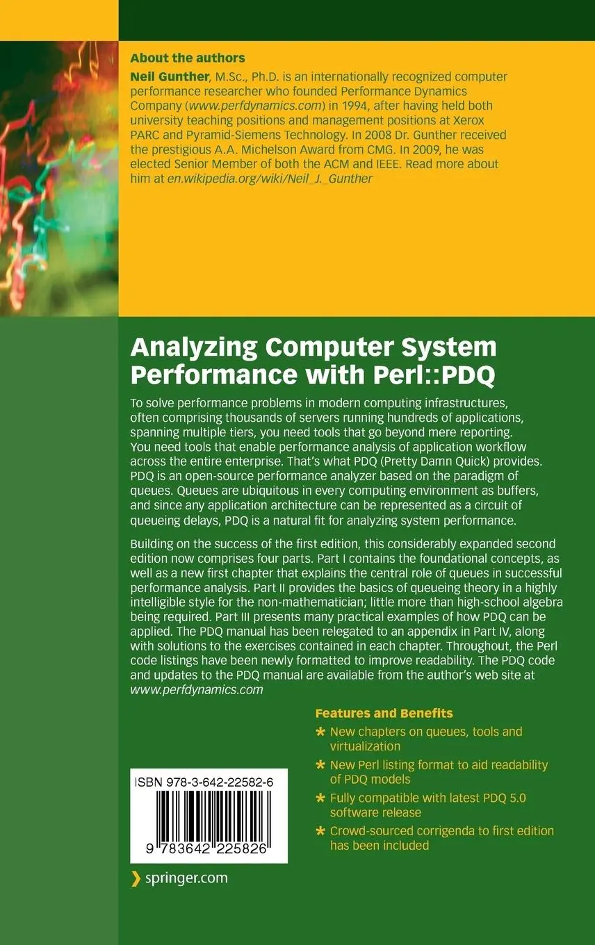 Rückseite: 9783642225826 | Analyzing Computer System Performance with Perl::PDQ | Neil J. Gunther