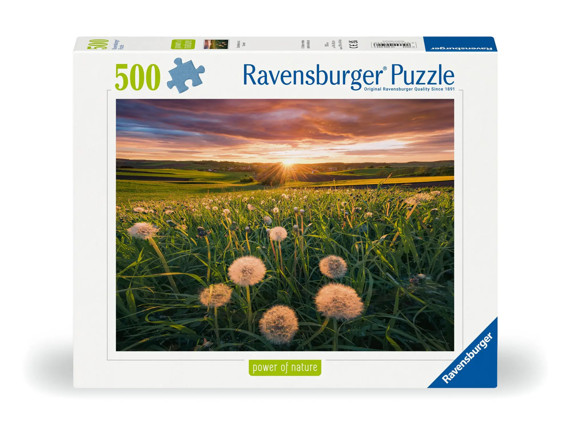 Cover: 4005555005926 | Erwachsenenpuzzle 500 Teile - Pusteblumen im Sonnenuntergang | Spiel