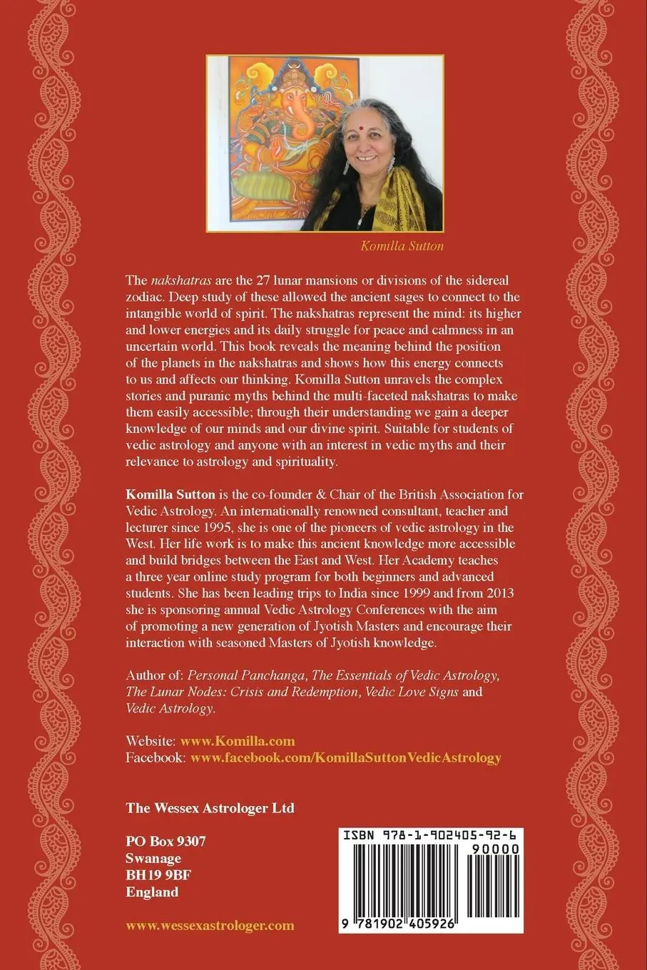 Rückseite: 9781902405926 | The Nakshatras | The Stars Beyond the Zodiac | Komilla Sutton | Buch