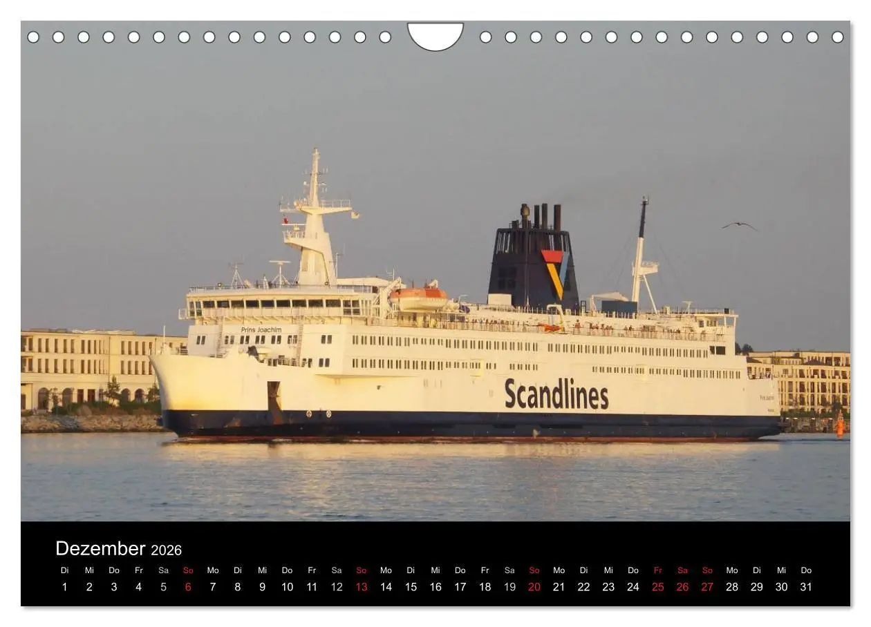Bild: 9783516035926 | Ostseefähren (Wandkalender 2026 DIN A4 quer), CALVENDO Monatskalender