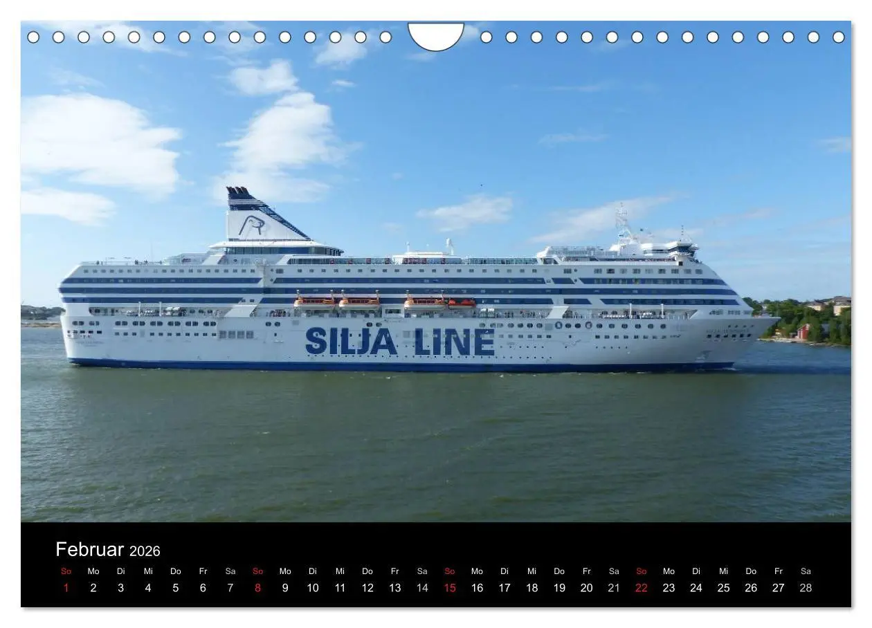 Bild: 9783516035926 | Ostseefähren (Wandkalender 2026 DIN A4 quer), CALVENDO Monatskalender
