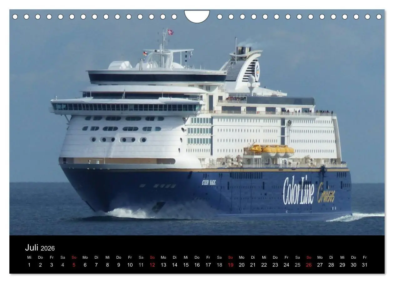 Bild: 9783516035926 | Ostseefähren (Wandkalender 2026 DIN A4 quer), CALVENDO Monatskalender