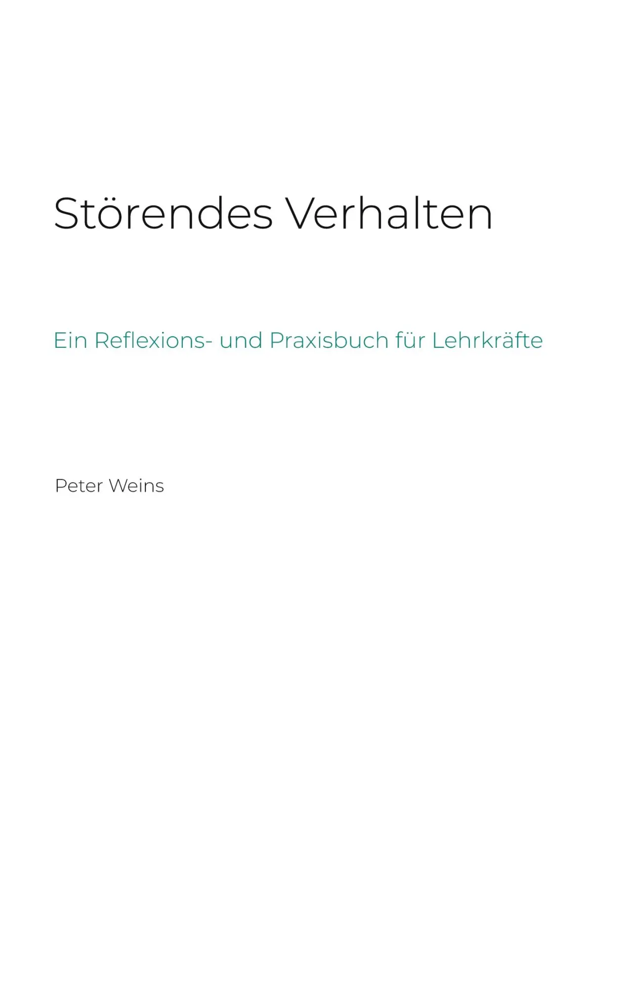 Cover: 9783696395926 | Störendes Verhalten | Ein Reflexions- und Praxisbuch für Lehrkräfte
