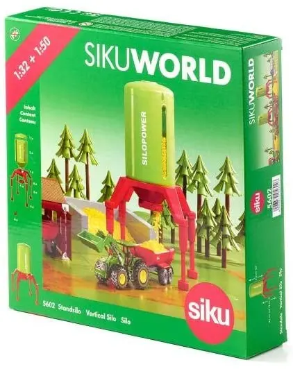 Cover: 4006874056026 | SIKU 5602 - Standsilo, Silo, Anpassung Durchfahrtshöhe für Modelle,...