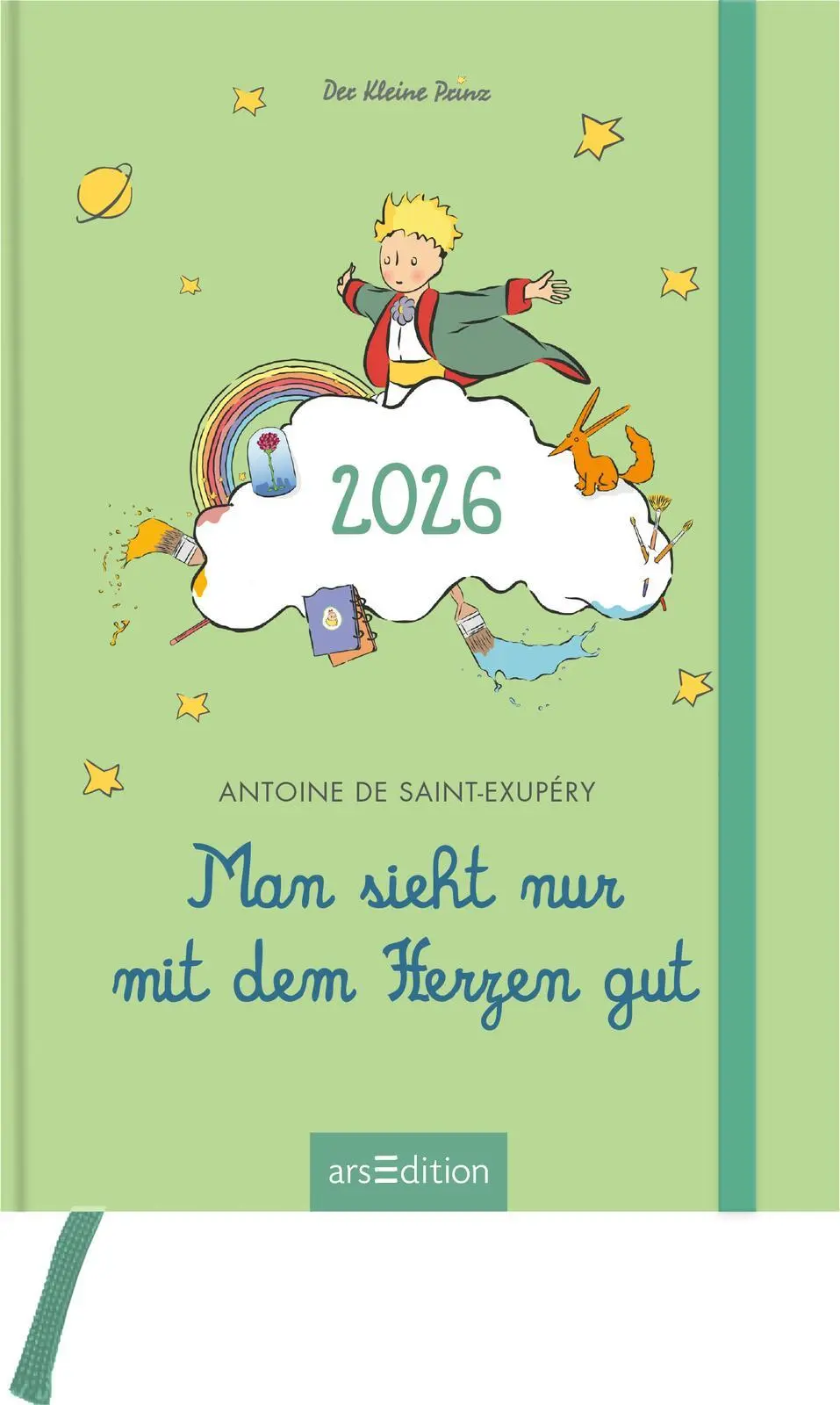 Bild: 4014489136026 | Buchkalender Man sieht nur mit dem Herzen gut 2026 | Der Kleine Prinz
