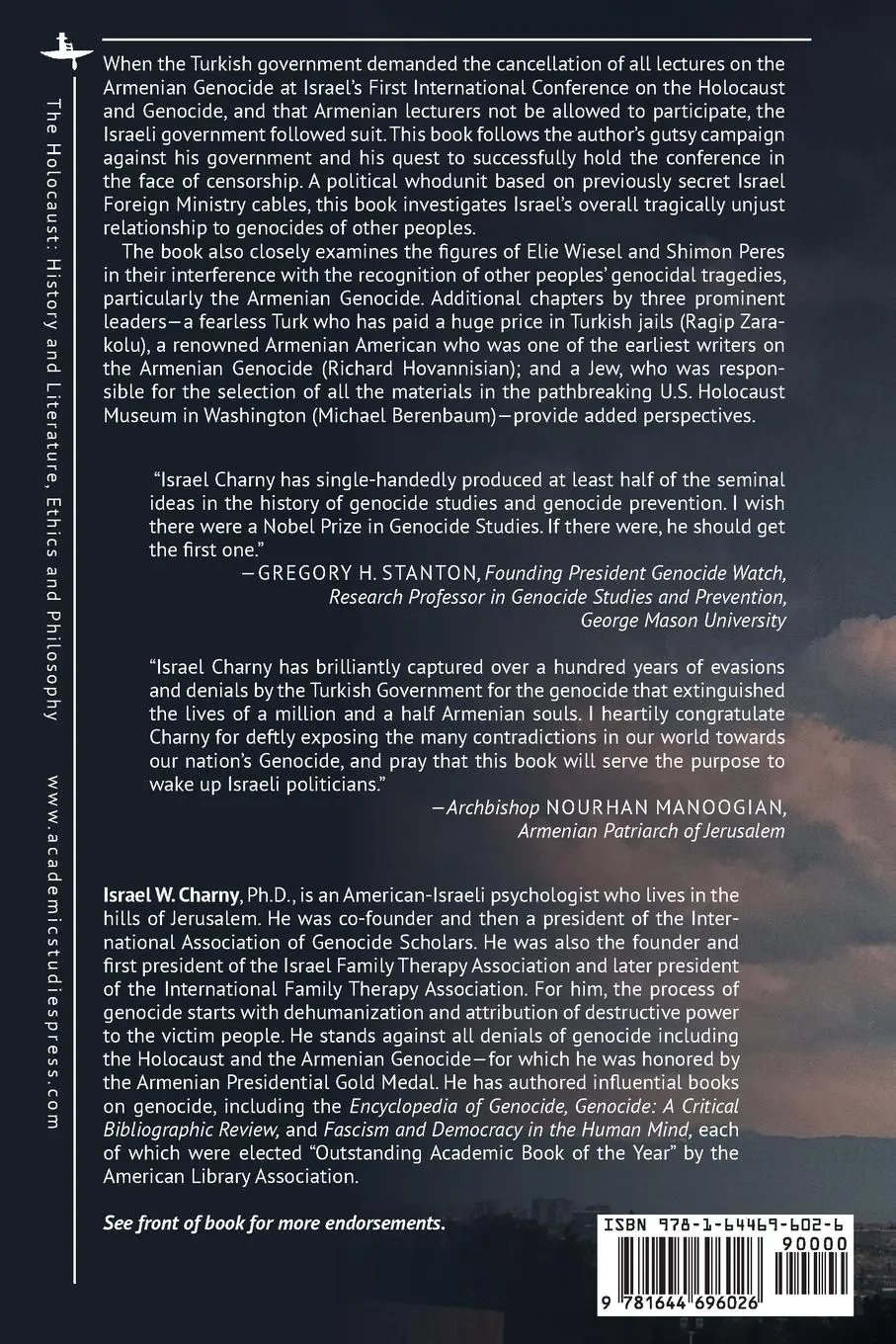 Rückseite: 9781644696026 | Israel's Failed Response to the Armenian Genocide | Israel W. Charny