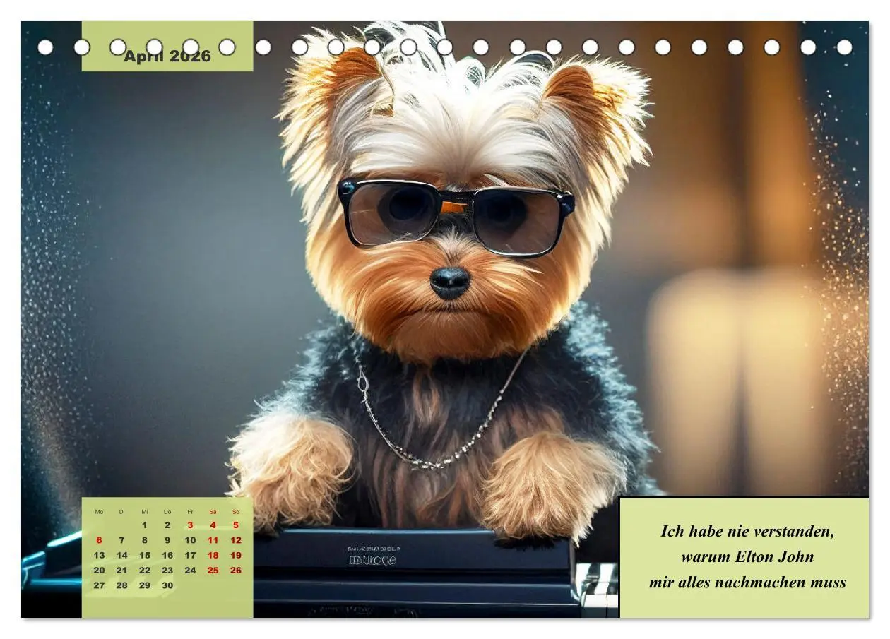 Bild: 9783457386026 | Der humoristische Yorkshire Terrier Kalender (Tischkalender 2026...