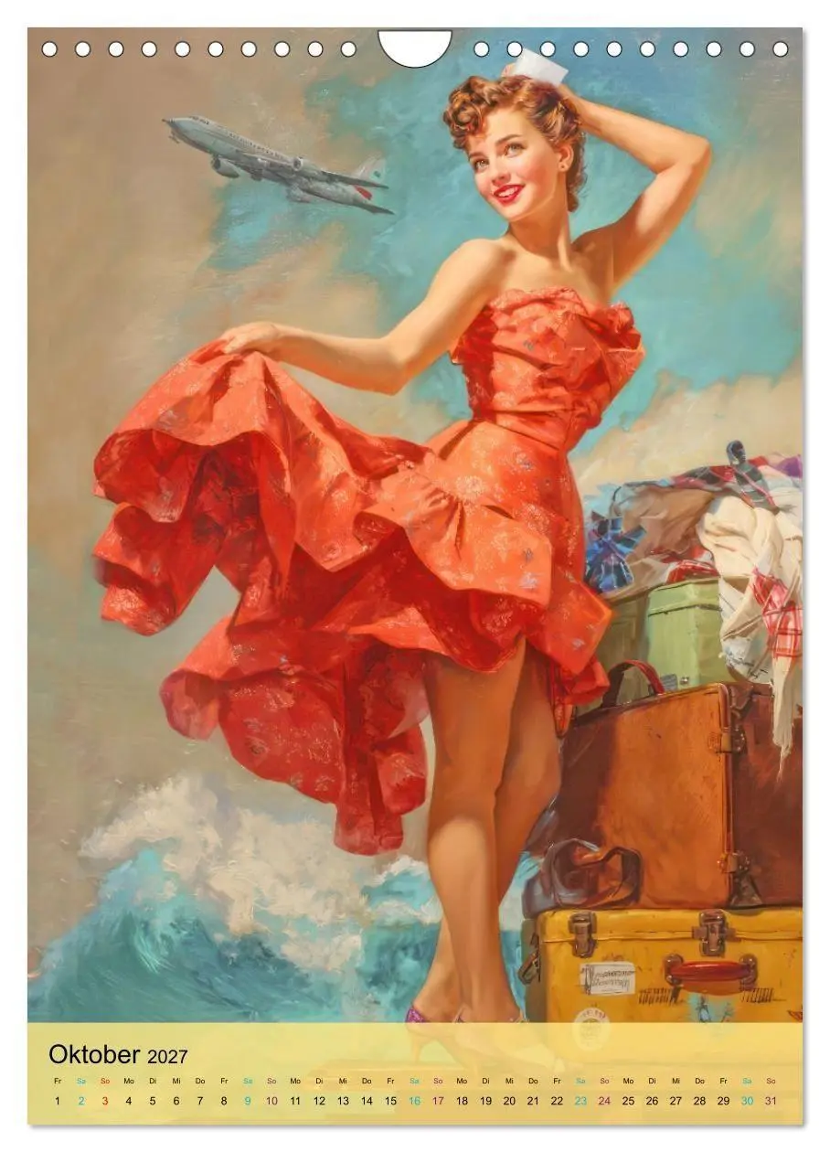 Bild: 9783594386026 | Pin-up Girls - Zauberhafte Portraits (Wandkalender 2027 DIN A4...