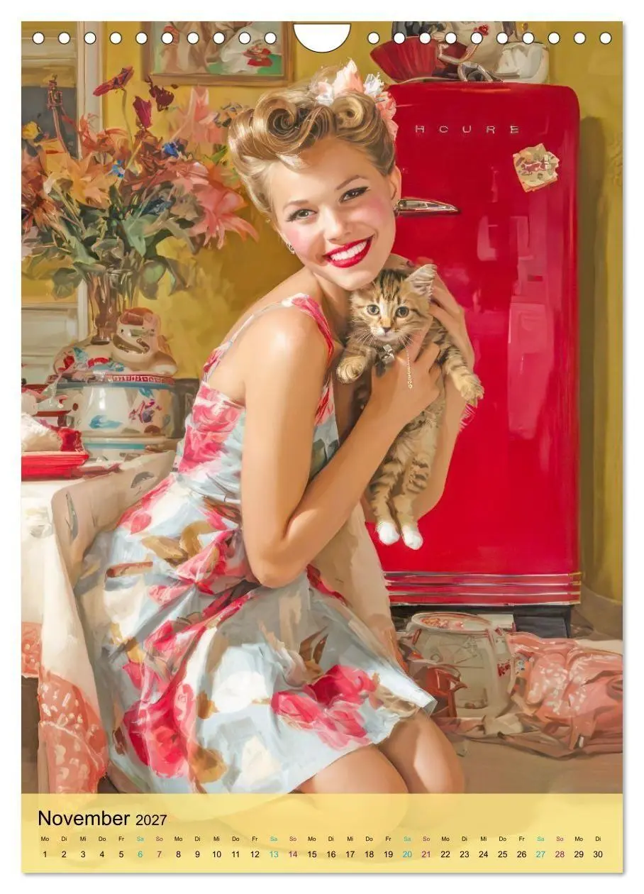 Bild: 9783594386026 | Pin-up Girls - Zauberhafte Portraits (Wandkalender 2027 DIN A4...
