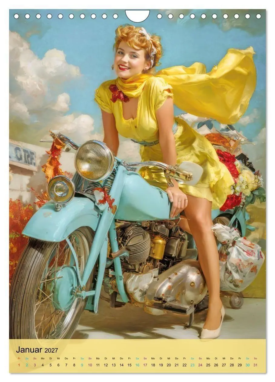 Bild: 9783594386026 | Pin-up Girls - Zauberhafte Portraits (Wandkalender 2027 DIN A4...