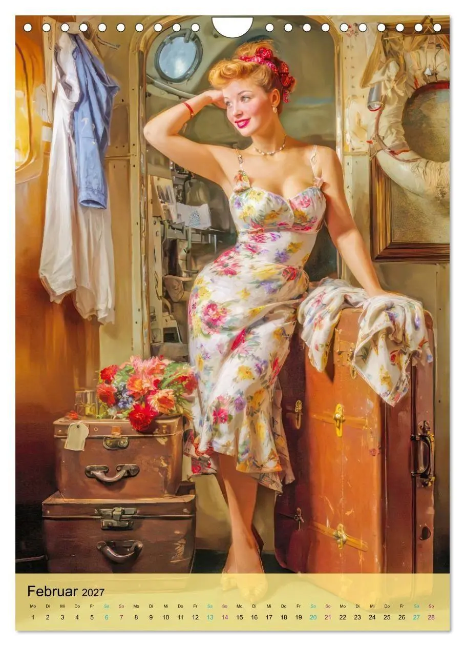 Bild: 9783594386026 | Pin-up Girls - Zauberhafte Portraits (Wandkalender 2027 DIN A4...