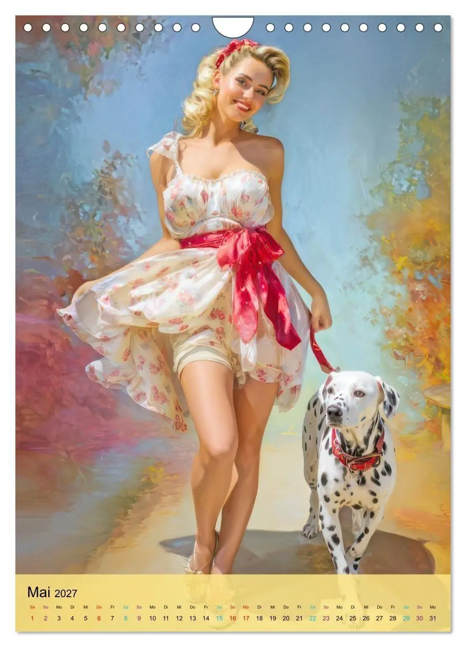 Bild: 9783594386026 | Pin-up Girls - Zauberhafte Portraits (Wandkalender 2027 DIN A4...