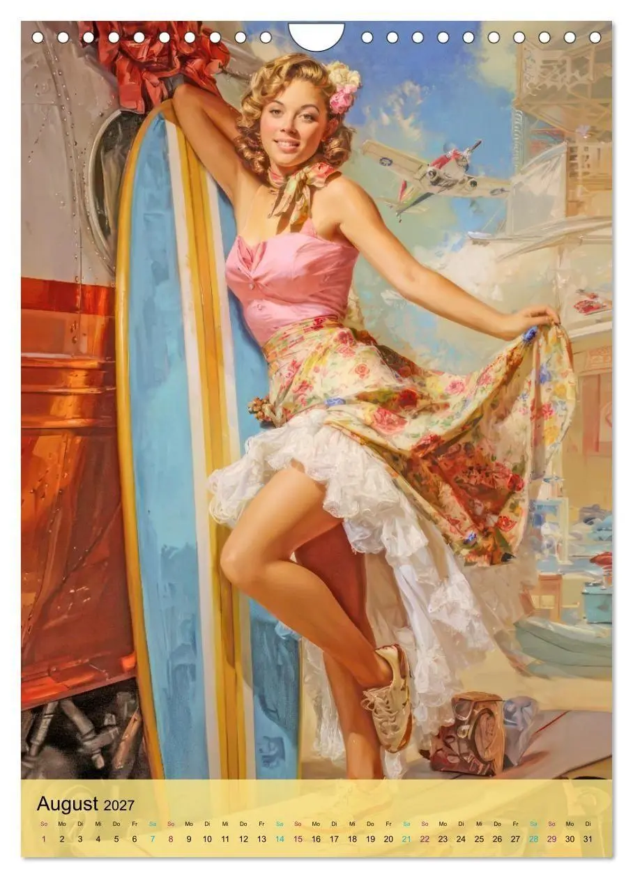 Bild: 9783594386026 | Pin-up Girls - Zauberhafte Portraits (Wandkalender 2027 DIN A4...