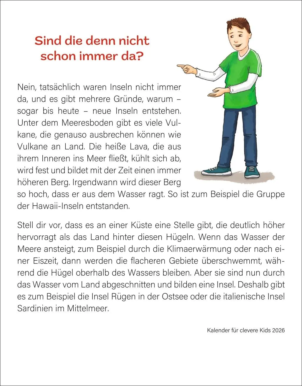 Bild: 9783840036026 | Kalender für clevere Kids Tagesabreißkalender 2026 | Thomas Huhnold