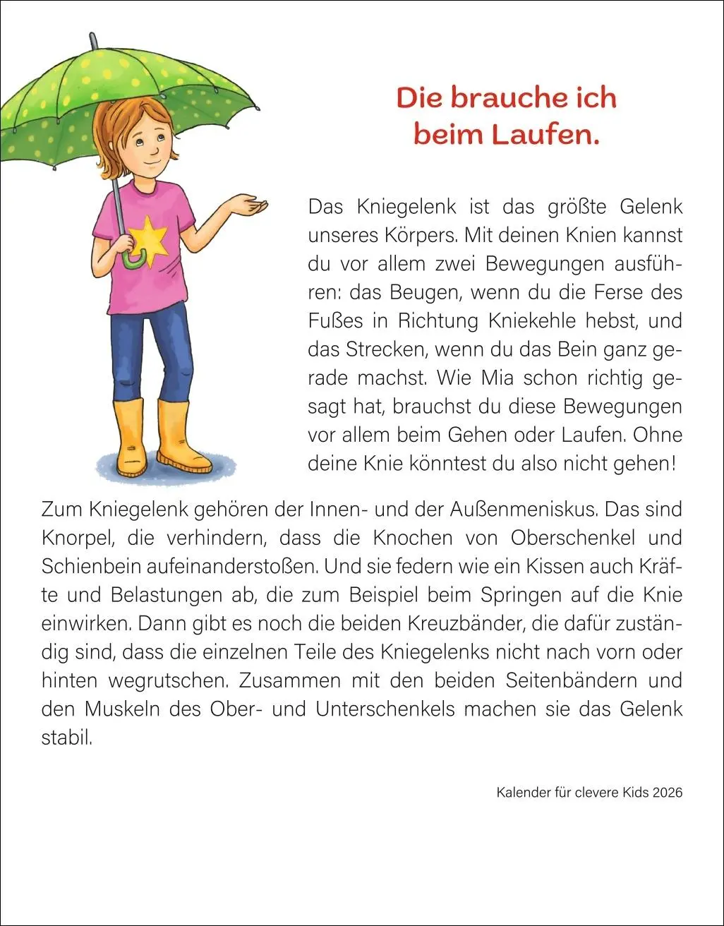 Bild: 9783840036026 | Kalender für clevere Kids Tagesabreißkalender 2026 | Thomas Huhnold