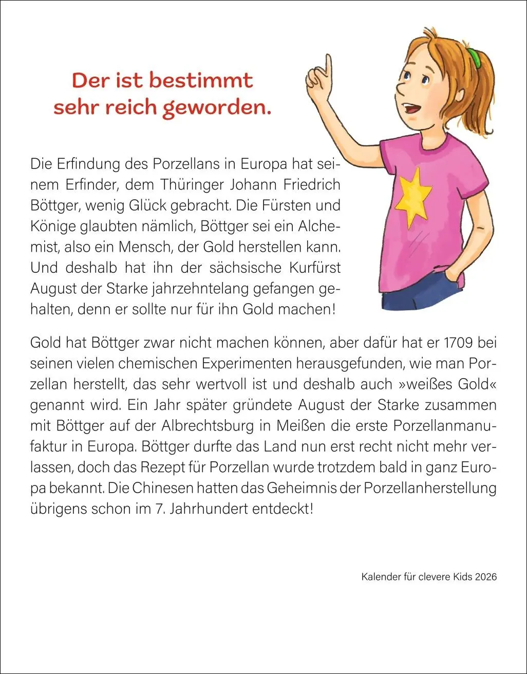 Bild: 9783840036026 | Kalender für clevere Kids Tagesabreißkalender 2026 | Thomas Huhnold