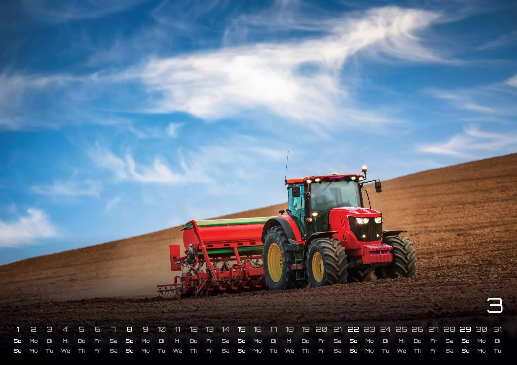 Bild: 9783986736026 | Landmaschinen - Traktor - 2026 - Kalender DIN A3 | GP-Fever. de | 2026