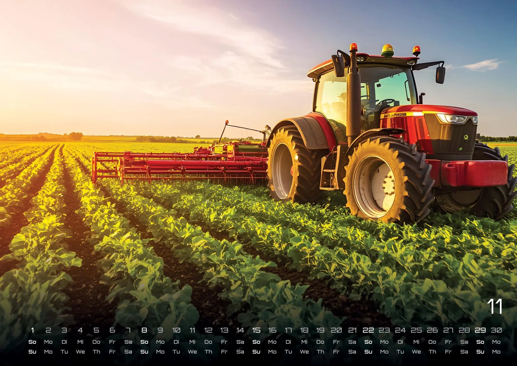 Bild: 9783986736026 | Landmaschinen - Traktor - 2026 - Kalender DIN A3 | GP-Fever. de | 2026