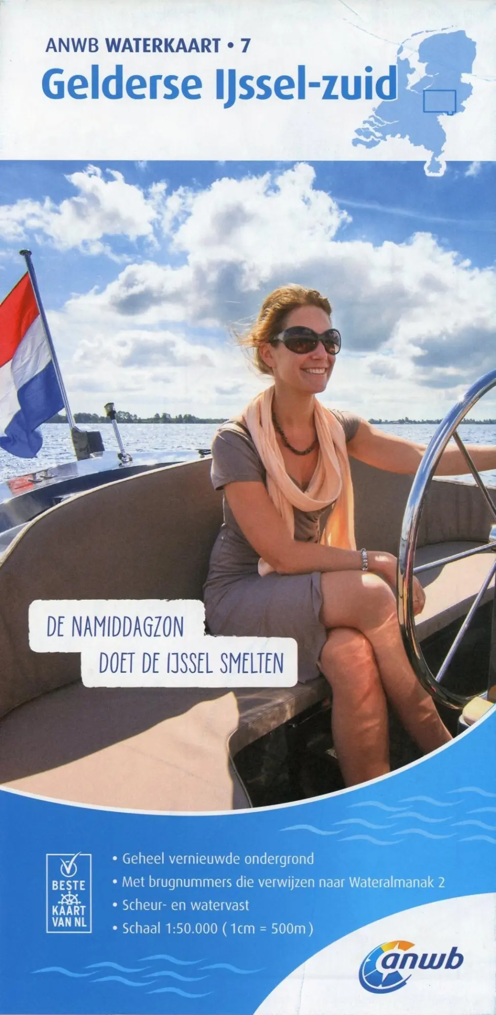 Cover: 9789018046026 | Gerlderse IJssel-Zuid 1:50 000 Waterkaart | Waterkaarten | 2020