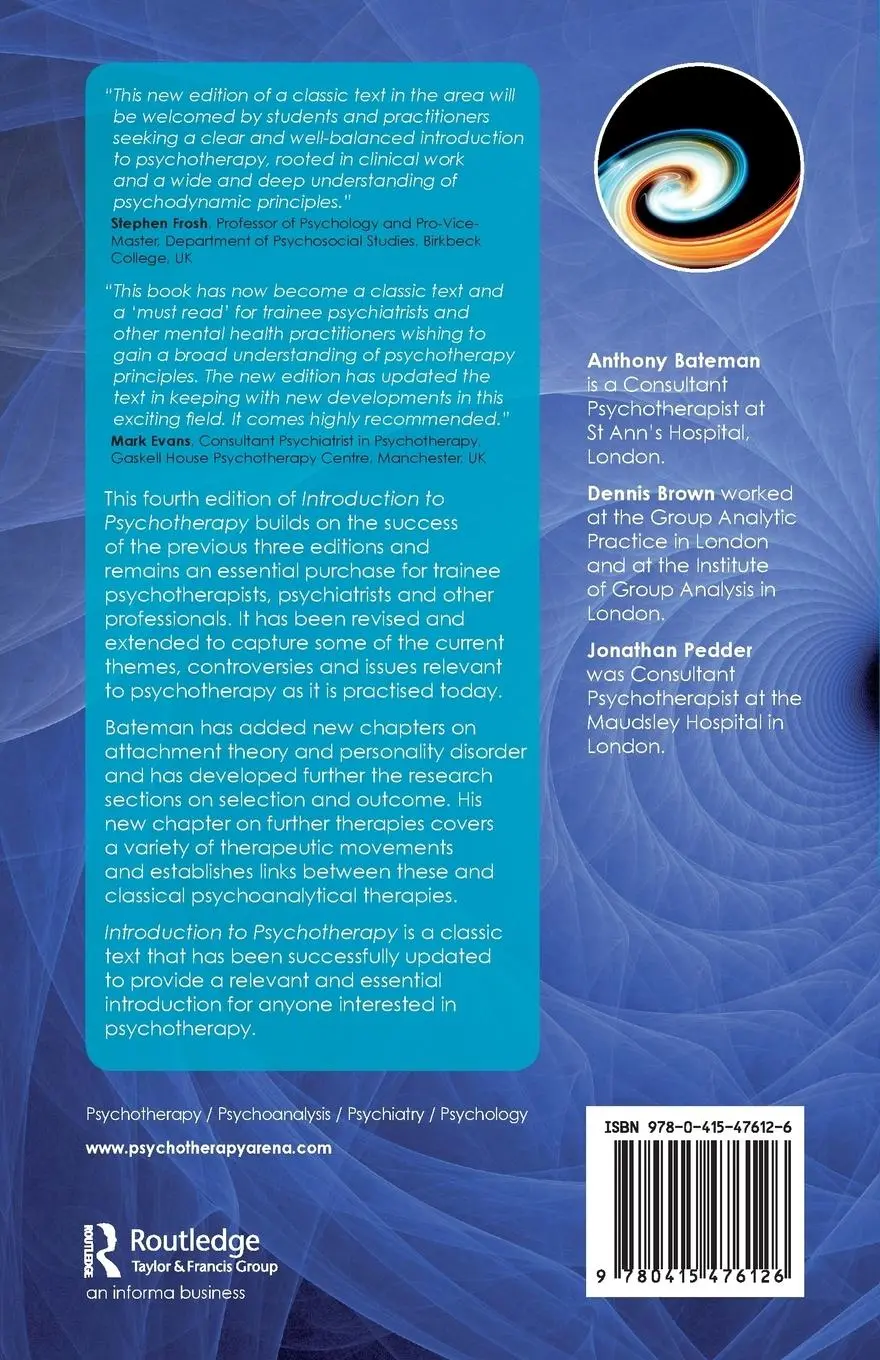 Rückseite: 9780415476126 | Introduction to Psychotherapy | Anthony Bateman (u. a.) | Taschenbuch