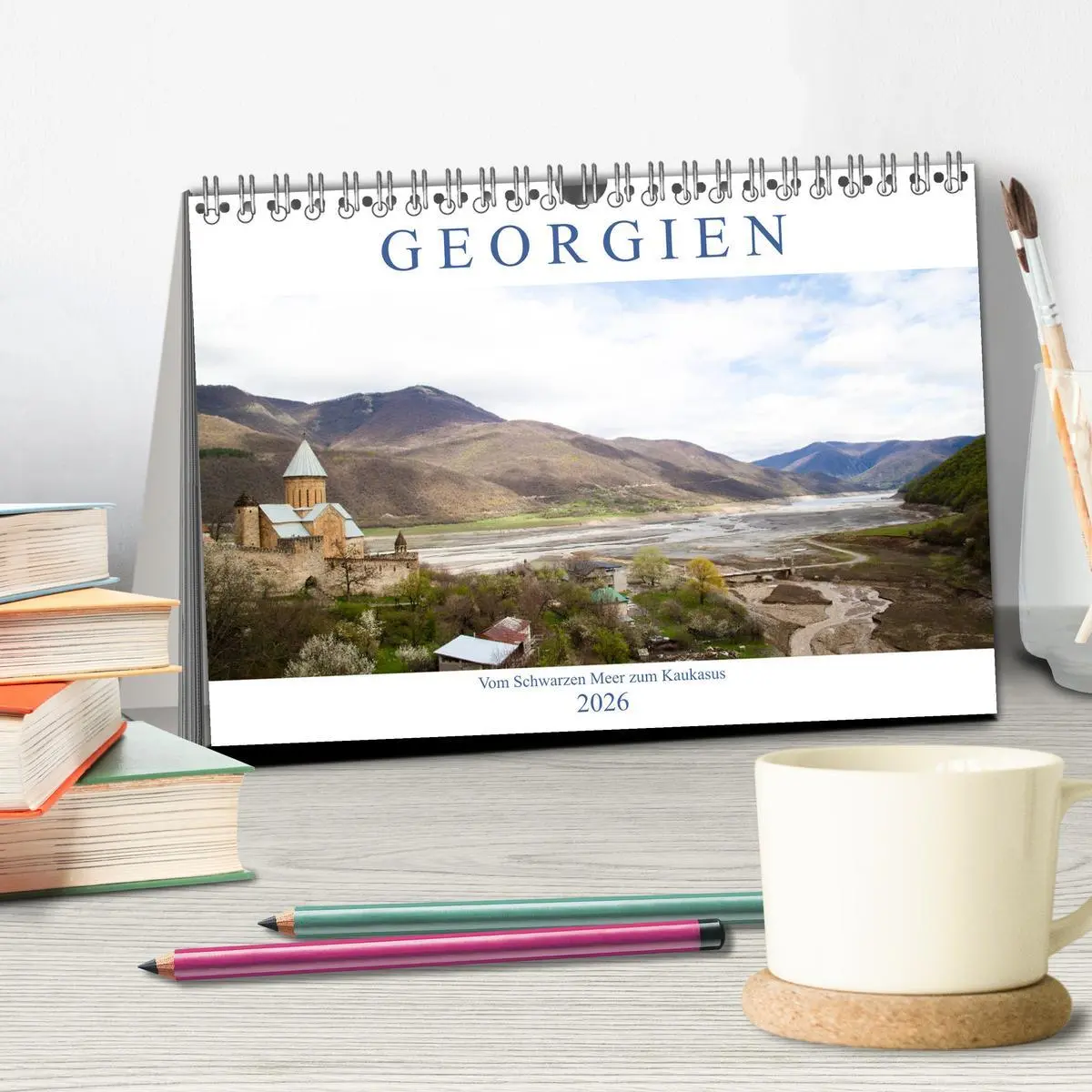 Bild: 9783457686126 | Georgien - Vom Schwarzen Meer zum Kaukasus (Tischkalender 2026 DIN...