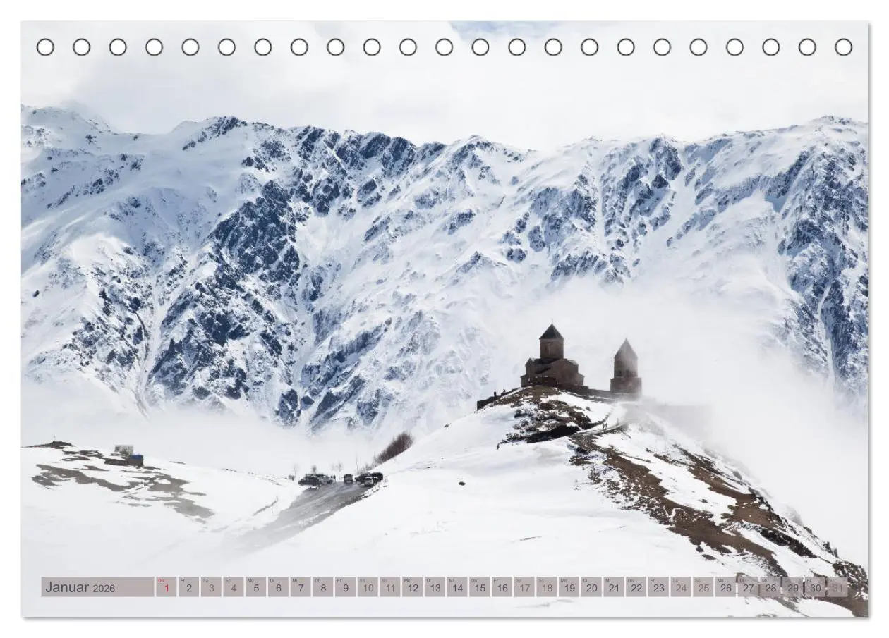 Bild: 9783457686126 | Georgien - Vom Schwarzen Meer zum Kaukasus (Tischkalender 2026 DIN...