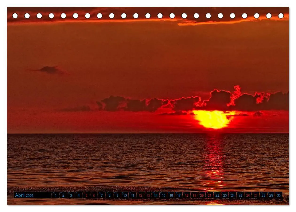Bild: 9783435416226 | Sonnenuntergänge, an der Nordseeküste vor Cuxhaven (Tischkalender...