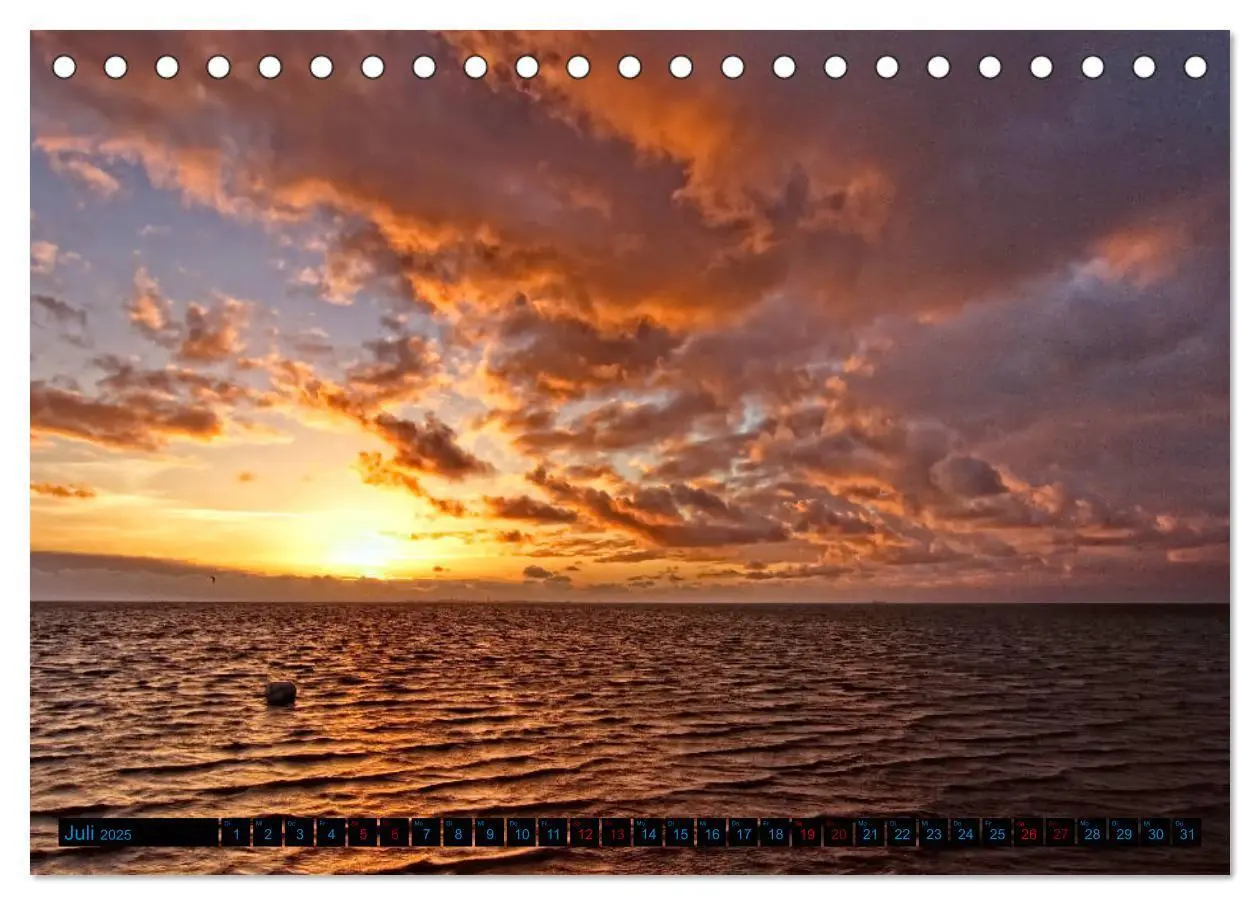 Bild: 9783435416226 | Sonnenuntergänge, an der Nordseeküste vor Cuxhaven (Tischkalender...