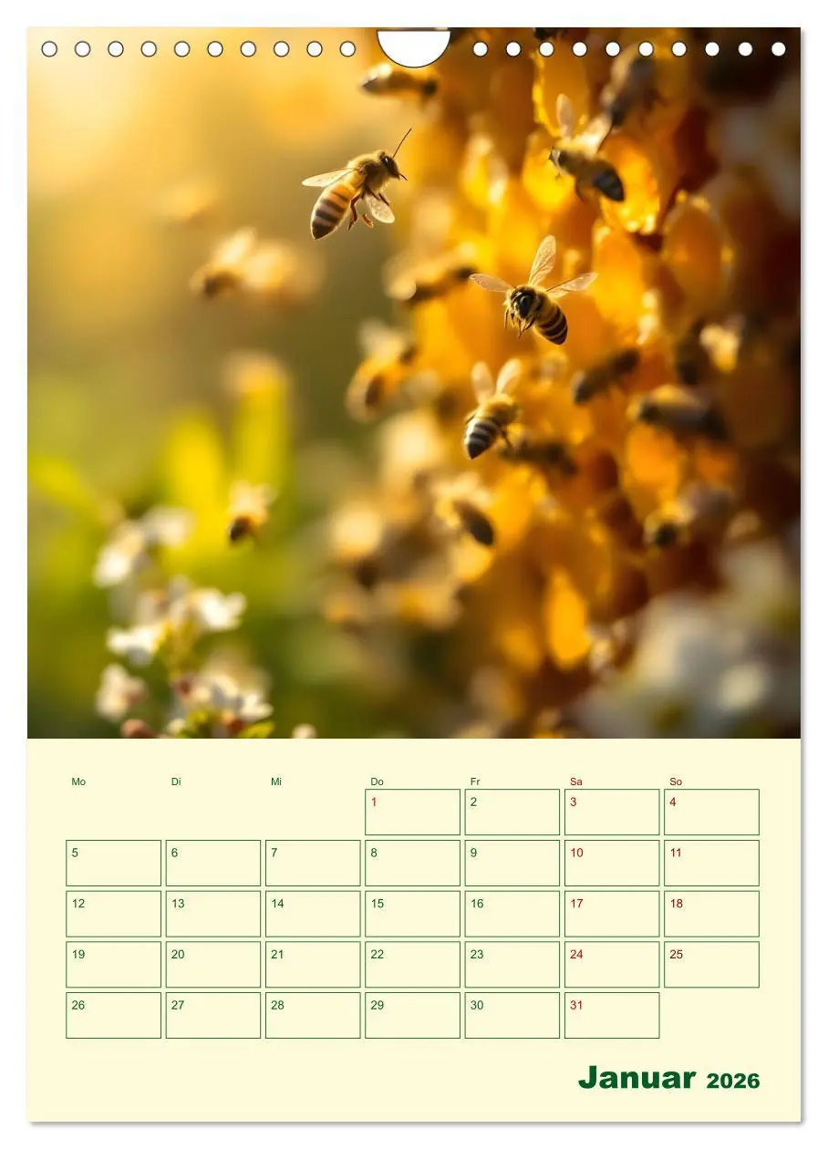 Bild: 9783457296226 | Bienenblick - Ein Jahr mit den Bienen (Wandkalender 2026 DIN A4...