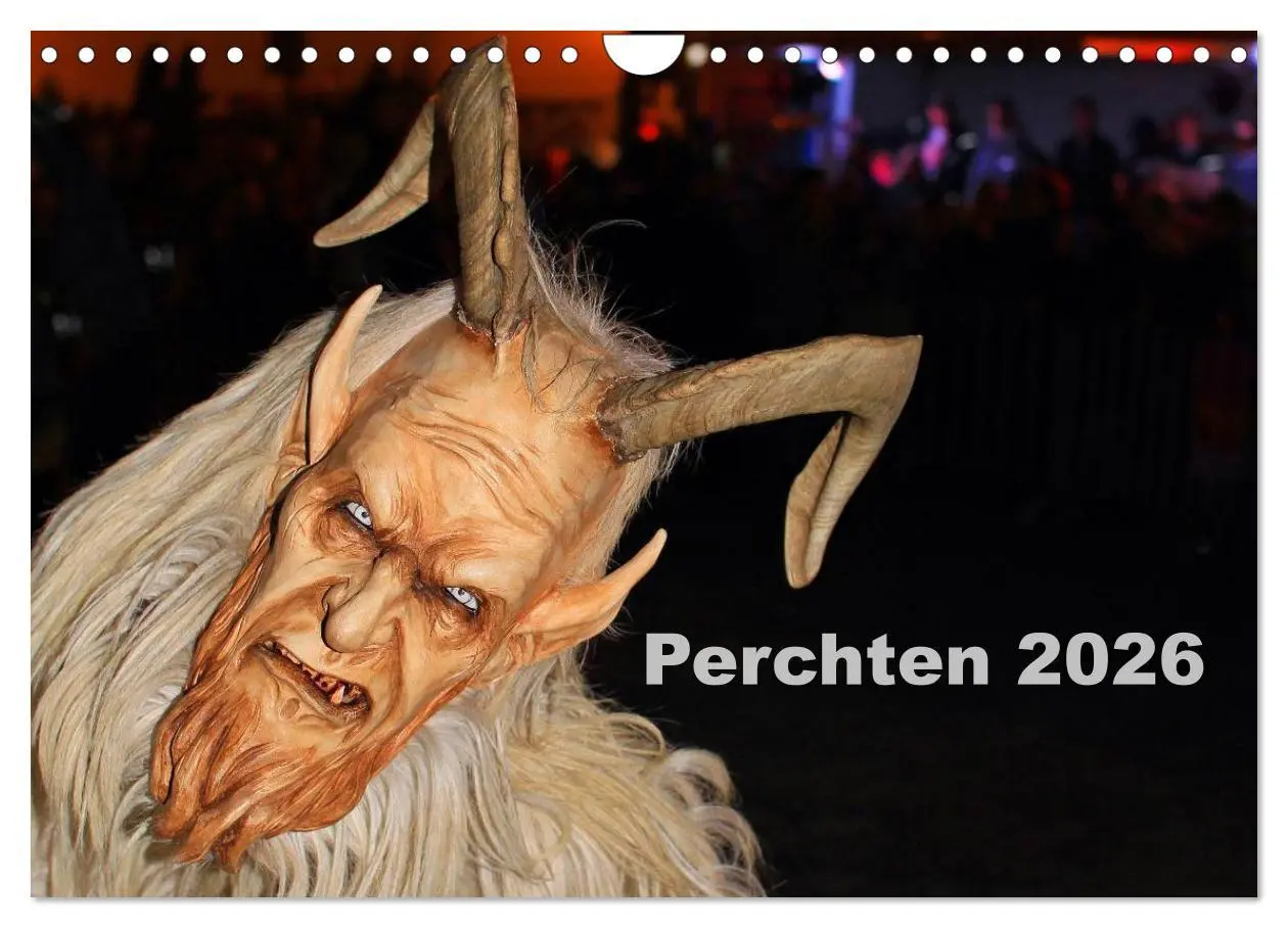 Cover: 9783516076226 | Perchten 2026 (Wandkalender 2026 DIN A4 quer), CALVENDO Monatskalender