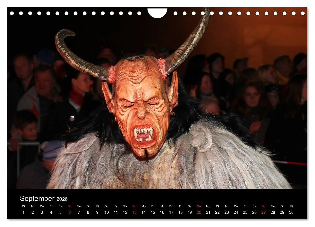 Bild: 9783516076226 | Perchten 2026 (Wandkalender 2026 DIN A4 quer), CALVENDO Monatskalender